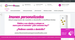 Desktop Screenshot of llaveroseimanespersonalizados.com