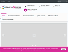 Tablet Screenshot of llaveroseimanespersonalizados.com